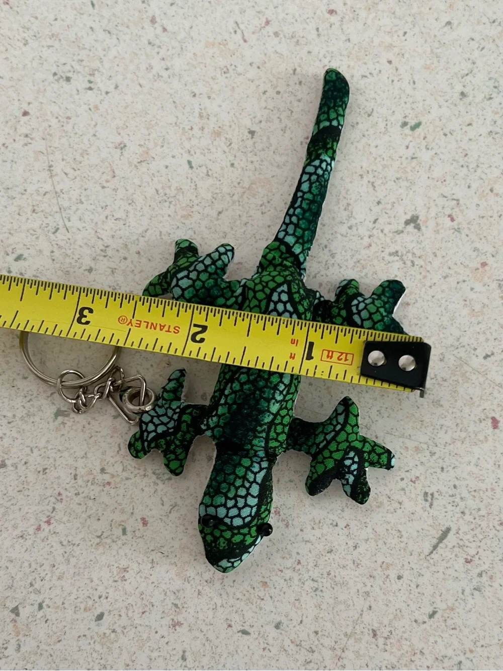 Vintage Green Lizard Keychain
